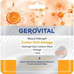 Gerovital Masca Hidrogel pt Fata Contur Ochi Anti-Age Cearcanele si Semnele de Oboseala
