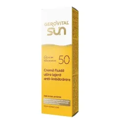 Crema Fluida Ultra Lejera Antiimbatranire SPF50, 50ml, Gerovital