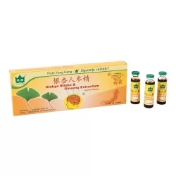 Ginkgo Biloba si Ginseng Extractum, 10 fiole, Yongkang International