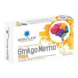Ginkgo Memo Max, 30 comprimate, Helcor