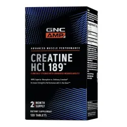 AMP Creatine HCl 189 Creatina, 120 tablete, GNC