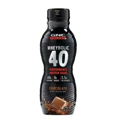 Shake Proteic RTD cu Aroma de Ciocolata, Wheybolic 40, 414 ml, GNC AMP