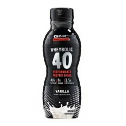 Shake Proteic RTD cu Aroma de Vanilie, Wheybolic 40, 414 ml, GNC AMP