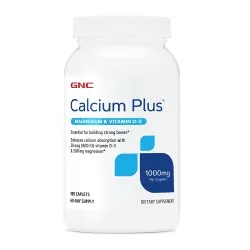 Calcium Plus Magnesium & Vitamin D-3 1000mg, 180 tablete, GNC