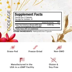 CodeAge Immuno Bovine Colostrum, 180 capsule, GNC
