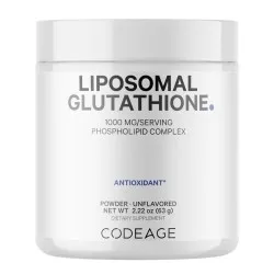 CodeAge Liposomal Glutathione, Glutation Lipozomal Pudra 1000 mg, 63g, GNC