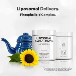 CodeAge Liposomal Glutathione, Glutation Lipozomal Pudra 1000 mg, 63g, GNC