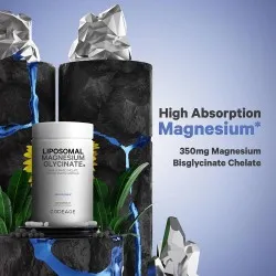 Magneziu Bisglicinat Lipozomal cu BioPerine® - Formula Avansata pentru Absorbtie Superioara, 120 capsule, GNC