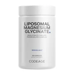 Magneziu Bisglicinat Lipozomal cu BioPerine® - Formula Avansata pentru Absorbtie Superioara, 120 capsule, GNC