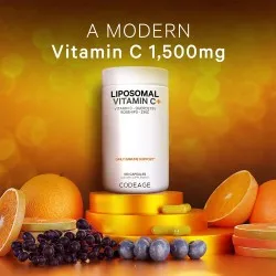 Vitamina C Liposomala - Formula Avansata pentru Absorbtie Superioara CodeAge, 180 capsule, GNC