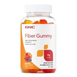 GNC Fiber Gummy cu Aroma Fructe Asortate, 90 jeleuri