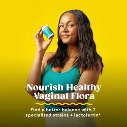 Probiotic pentru Flora Vaginala, LAB4®, 30 Miliarde UFC, cu Merisor si Lactoferrin, 30 capsule, GNC Gut Health