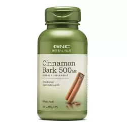 Gnc Herbal Plus Cinnamon Bark 500 Mg, Scortisoara, 100 Cps