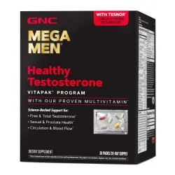 Mega Men Healthy Testosterone Vitapak Program -pack x 30, GNC