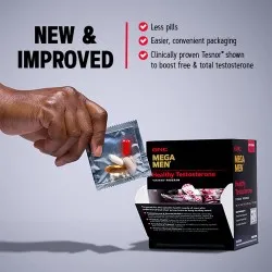 Mega Men Healthy Testosterone Vitapak Program -pack x 30, GNC
