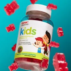 Multivitamine Copii 2-12ani cu Aroma de Fructe de Padure, 120 jelerui, GNC