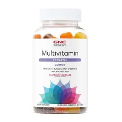 Multivitamin Prenatal Formula Gummy cu Aroma Naturala de Limonada cu Zmeura, 90 jeleuri, GNC