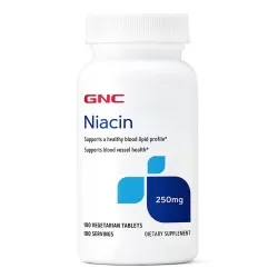 Niacin 250 Mg, 100 tablete, GNC
