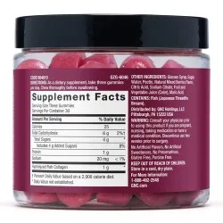 Collagen Premier Marine Peptides, supliment cu peptide marine pentru piele si par, cu aroma de fructe de padure salbatice, 90 jeleuri, GNC