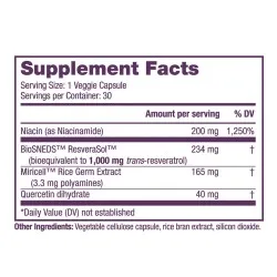 ResVitale Resveratrol +NAD & Miricell, 30 capsule, GNC