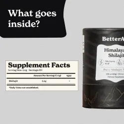 Shilajit Himalayan Rasina Pura de Shilajit din Himalaya -pulbere x 30g, GNC