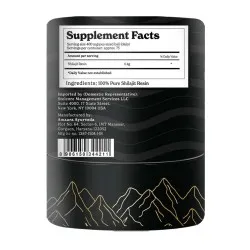 Shilajit Himalayan Rasina Pura de Shilajit din Himalaya -pulbere x 30g, GNC