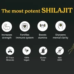 Shilajit Himalayan Rasina Pura de Shilajit din Himalaya -pulbere x 30g, GNC