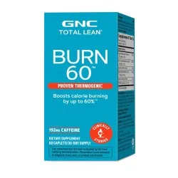 Total Lean Burn 60, Formula Termogenica Pentru Stimularea Metabolismului, 60 Tablete, Gnc
