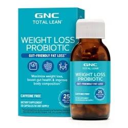 Total Lean® Weight Loss Probiotic, Probiotic LAB4® Studiat Clinic, 25 Miliarde UFC Culturi Vii pentru Controlul Greutatii, 30 capsule, GNC