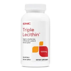 Lecitina Tripla 1200 mg, 30 cps, GNC