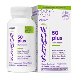 Multivitamine Si Minerale Pentru Femei, Women's 50 Plus, 60 tablete, GNC