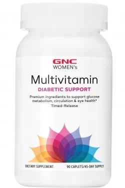 Multivitamine Pentru Femei Pentru Suport Diabetic, 90 tablete, Gnc