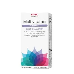 Women's Prenatal Formula cu DHA si Iron, 90 capsule, GNC