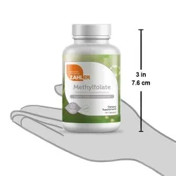 Forma Stabila si Activa de Acid Folic Metilfola Zahler Methylfolate, 60 capsule, GNC