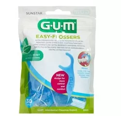 Ata dentara cu aroma de menta Easy Flossers, 30 bucati, Sunstar Gum
