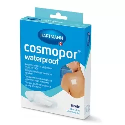Plasturi sterili Cosmopor Waterproof 10x8cm, 5 bucati, Hartmann