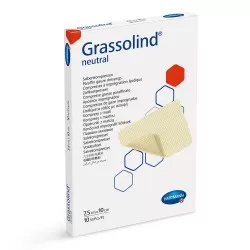 Comprese sterile, 7.5 x 10cm, 10 bucati, Grassolind
