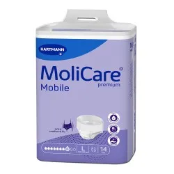 Scutece chilot adulti MoliCare Premium Mobile 8pic marimea L, 14buc, Hartmann