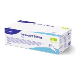 Manusi Nitril Albastre M Nepudrate Peha Soft, 100 bucati, Hartmann