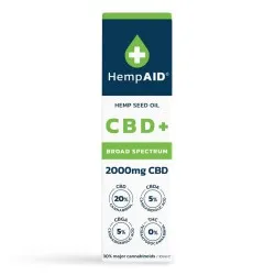 Ulei de Canepa 2000mg CBD/500mg CBDA/500mg CBGA, 10ml, HempAID