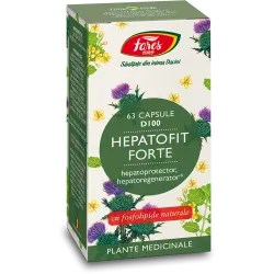 Hepatofit Forte D100, 63 capsule, Fares