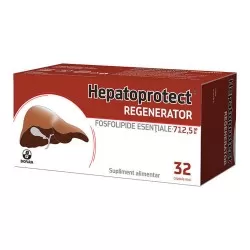 Hepatoprotect Regenerator, 32 capsule moi, Biofarm