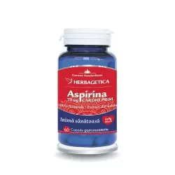 Aspirina Cardio Prim 75mg, 60 capsule, Herbagetica