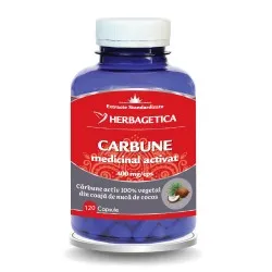 Carbune Medicinal Activat, 120 capsule, Herbagetica