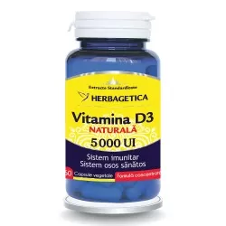 Detrix Forte Vitamina D3 5000UI, 60 capsule, Herbagetica