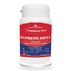 Supreme Krill Omega 3 Forte, 60 capsule, Herbagetica