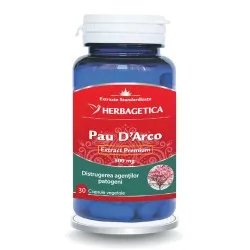Pau D'Arco, 30 capsule, Herbagetica