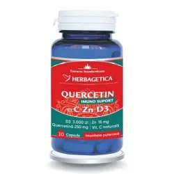Quercetin Imuno Suport, 30 capsule, Herbagetica