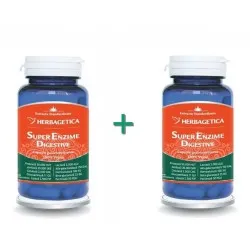 Super Enzime Digestive, 30 capsule (1+1*50% Oferta), Herbagetica