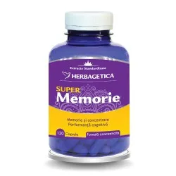 Super Memorie, 120 capsule, Herbagetica